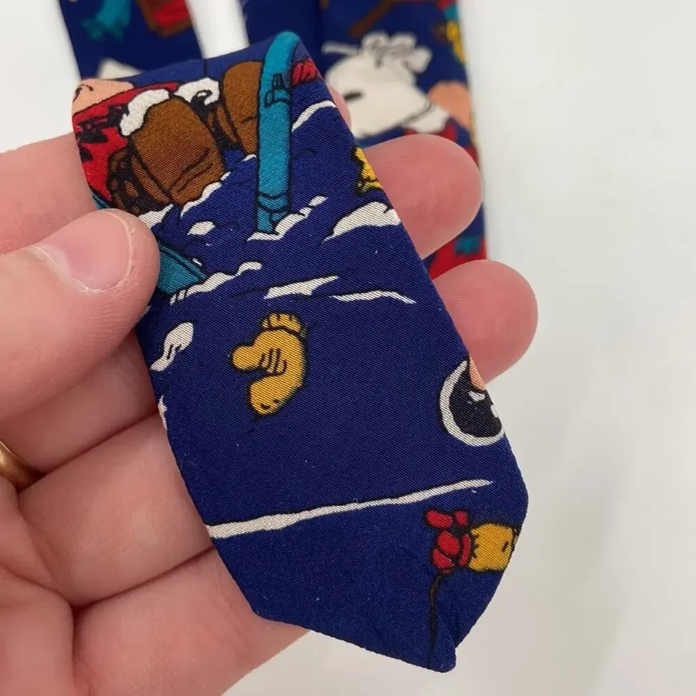 Vintage snoopy peanuts silk tie